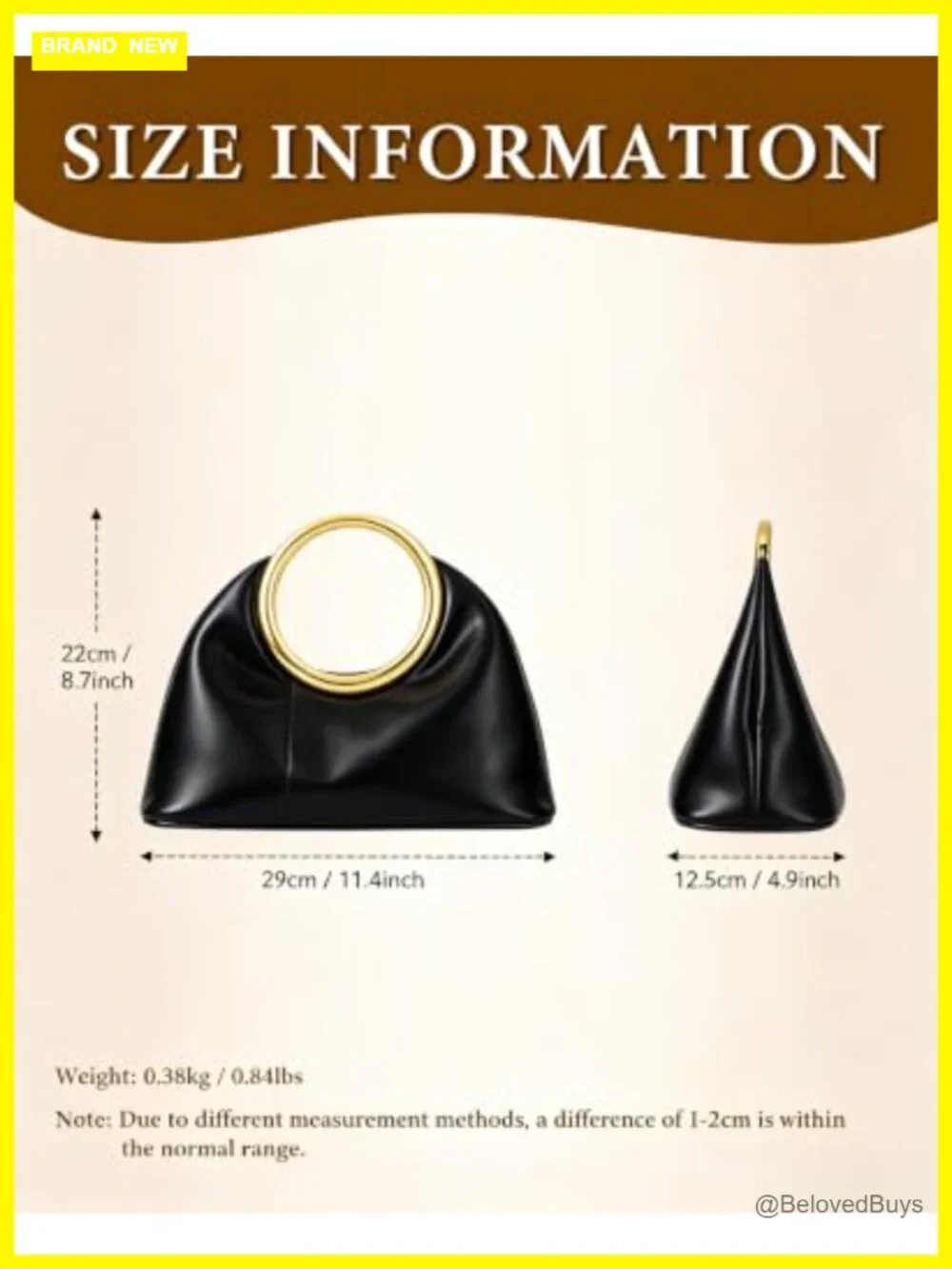 Designer Evening Clutch Purse Top Handle Faux Leather Structured Vintage